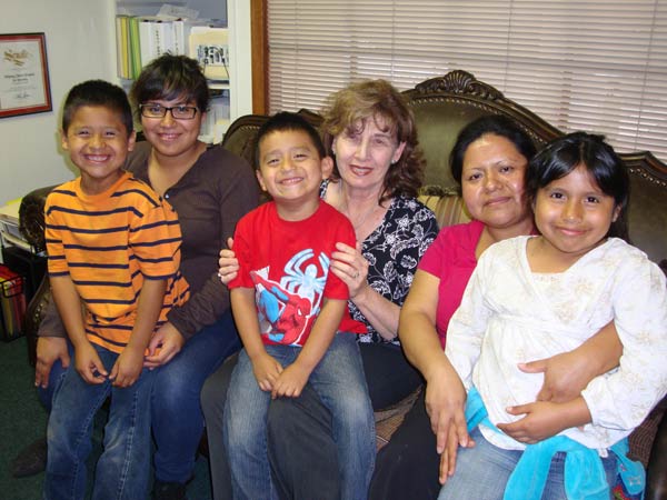 Gayle Knight Founder with H.O.P.E. Family